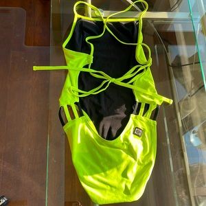 Jolyn Gavin Size 30 Neon one-piece
